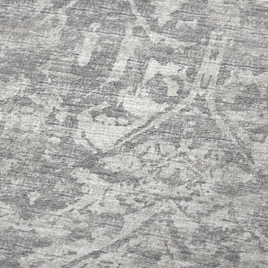 50" X 70" Gray And Ivory Damask Polyester Woven Plush Throw Blanket