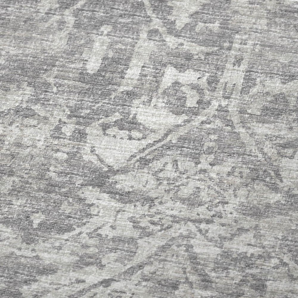 50" X 70" Gray And Ivory Damask Polyester Woven Plush Throw Blanket