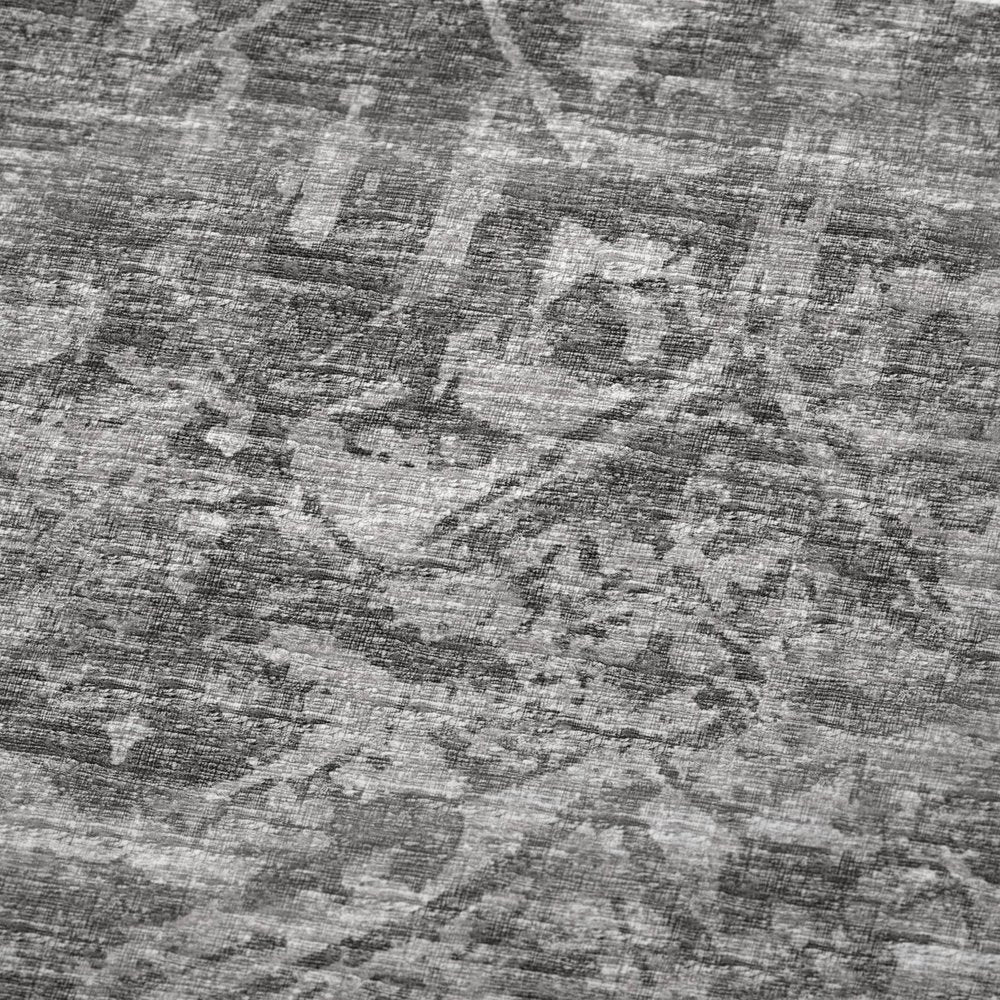 50" X 70" Charcoal And Gray Damask Polyester Woven Plush Throw Blanket