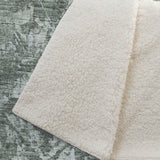 50" X 70" Green And Gray Damask Polyester Woven Plush Throw Blanket