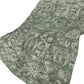 50" X 70" Green And Gray Damask Polyester Woven Plush Throw Blanket