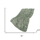 50" X 70" Green And Gray Damask Polyester Woven Plush Throw Blanket