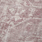 50" X 70" Pink And Ivory Damask Polyester Woven Plush Throw Blanket