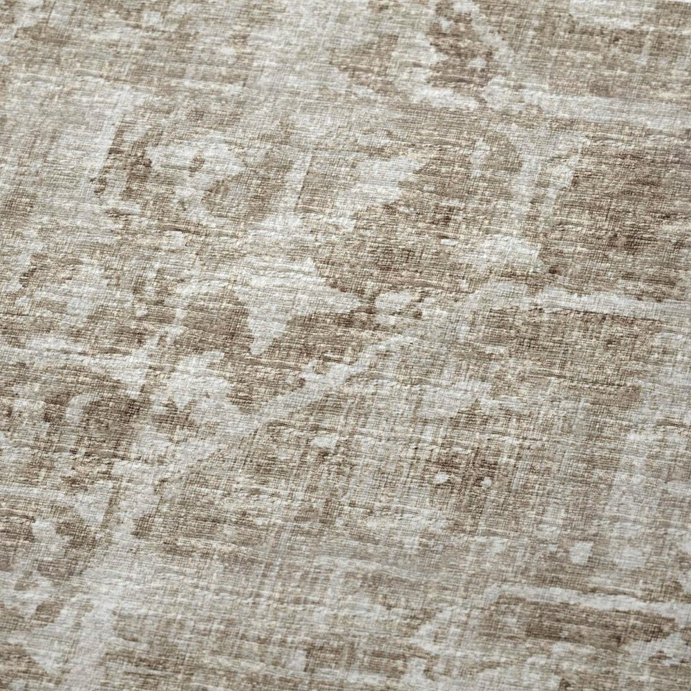 50" X 70" Beige And Ivory Damask Polyester Woven Plush Throw Blanket