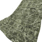 50" X 70" Olive Green And Beige Damask Polyester Woven Plush Throw Blanket