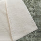 50" X 70" Olive Green And Beige Damask Polyester Woven Plush Throw Blanket