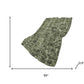 50" X 70" Olive Green And Beige Damask Polyester Woven Plush Throw Blanket