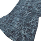 50" X 70" Navy Blue And Gray Damask Polyester Woven Plush Throw Blanket