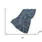 50" X 70" Navy Blue And Gray Damask Polyester Woven Plush Throw Blanket