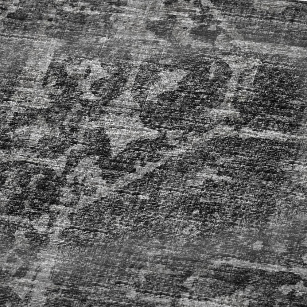 50" X 70" Black And Gray Damask Polyester Woven Plush Throw Blanket