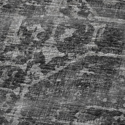 50" X 70" Black And Gray Damask Polyester Woven Plush Throw Blanket