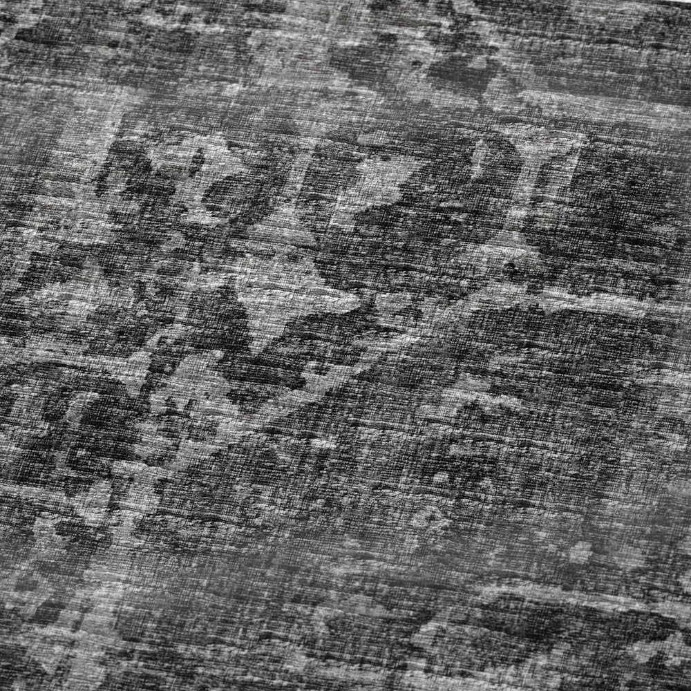 50" X 70" Black And Gray Damask Polyester Woven Plush Throw Blanket