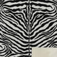 50" X 70" Black And Ivory Zebra Microfiber Plush Throw Blanket