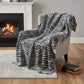 50" X 70" Black And Ivory Zebra Microfiber Plush Throw Blanket