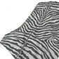 50" X 70" Gray And Ivory Animal Print Polyester Woven Plush Throw Blanket