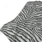 50" X 70" Gray And Ivory Zebra Plush Throw Blanket