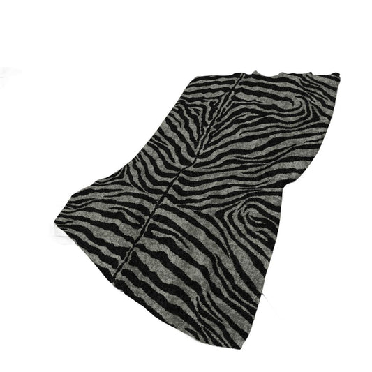 50" X 70" Black And Gray Zebra Plush Throw Blanket