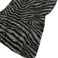 50" X 70" Black And Gray Zebra Plush Throw Blanket