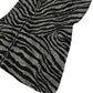 50" X 70" Gray And Black Animal Print Polyester Woven Plush Throw Blanket
