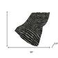50" X 70" Black And Gray Zebra Plush Throw Blanket