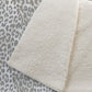50" X 70" Taupe And Ivory Animal Print Polyester Woven Plush Throw Blanket