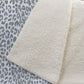 50" X 70" Gray And Ivory Leopard Microfiber Plush Throw Blanket