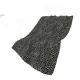50" X 70" Gray And Black Animal Print Polyester Woven Plush Throw Blanket