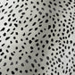 50" X 70" Pearl And Black Animal Print Polyester Woven Plush Throw Blanket