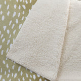 50" X 70" Ivory And Gold Animal Print Polyester Woven Plush Throw Blanket