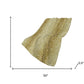 50" X 70" Ivory And Gold Animal Print Plush Throw Blanket