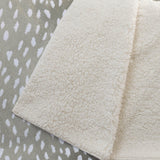50" X 70" Fawn And Ivory Animal Print Plush Throw Blanket