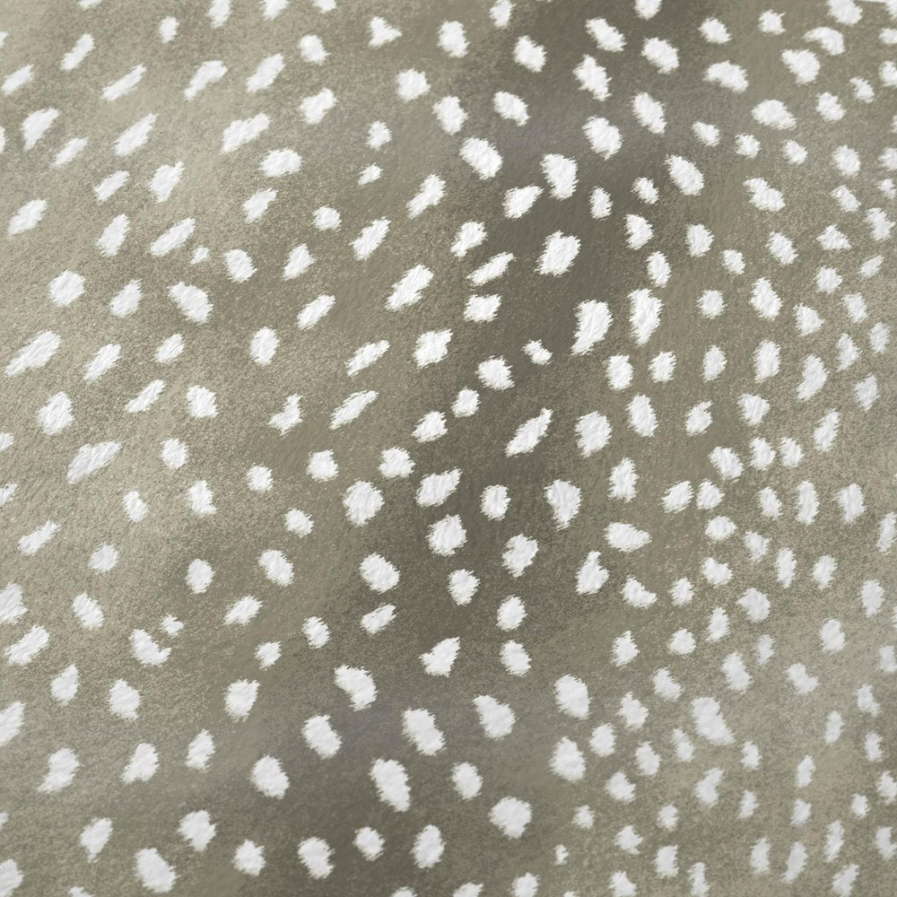 50" X 70" Fawn And Ivory Animal Print Plush Throw Blanket