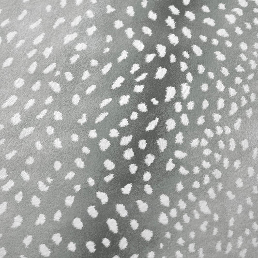 50" X 70" Gray And Ivory Animal Print Polyester Woven Plush Throw Blanket