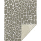 50" X 70" Taupe And Ivory Giraffe Microfiber Plush Throw Blanket