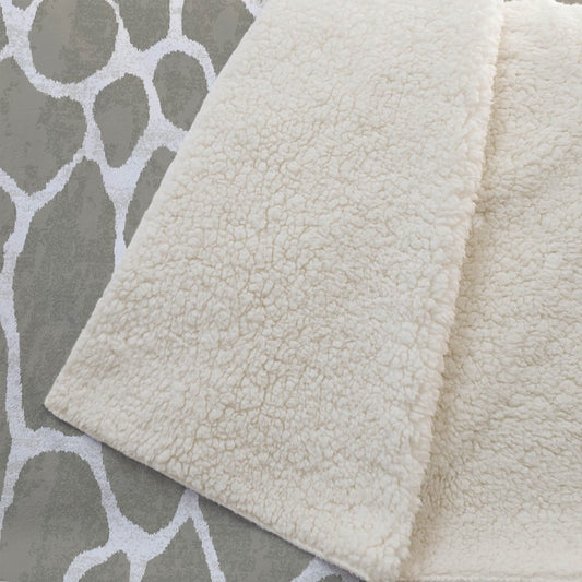 50" X 70" Taupe And Ivory Giraffe Microfiber Plush Throw Blanket