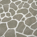 50" X 70" Taupe And Ivory Animal Print Polyester Woven Plush Throw Blanket