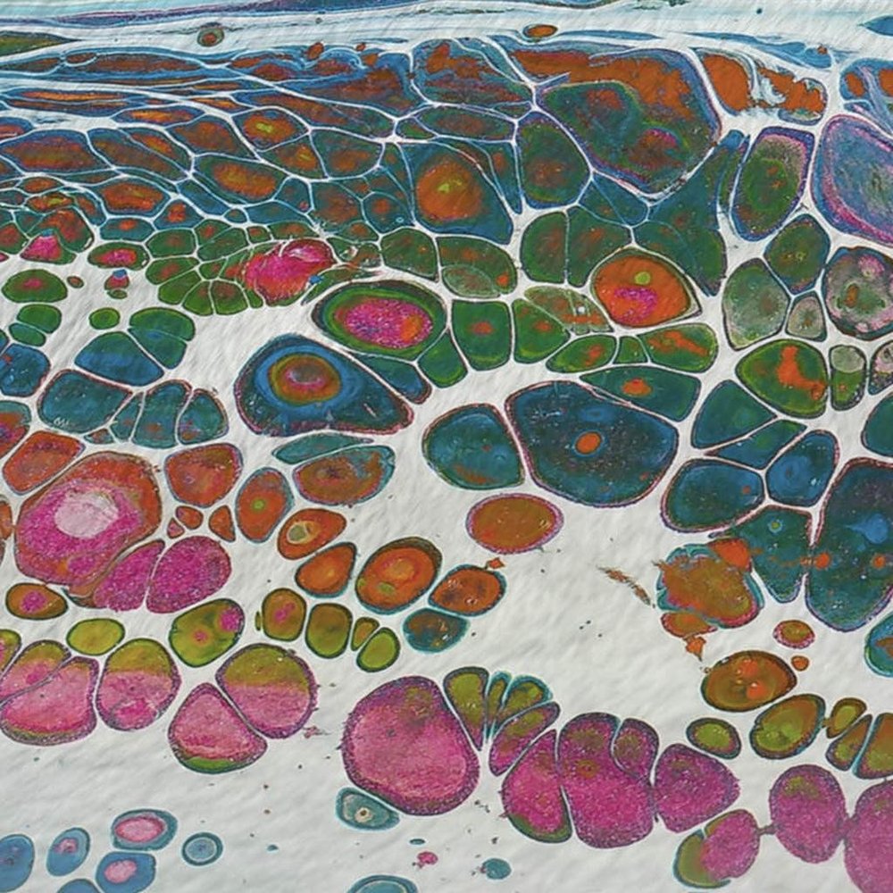 50" X 70" Ivory Pink And Teal Abstract Polyester Woven Plush Throw Blanket