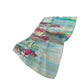50" X 70" Ivory Pink And Teal Abstract Polyester Woven Plush Throw Blanket