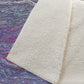 50" X 70" Lavender Blue And Ivory Abstract Polyester Woven Plush Throw Blanket