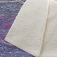 50" X 70" Lavender Blue And Ivory Abstract Microfiber Plush Throw Blanket