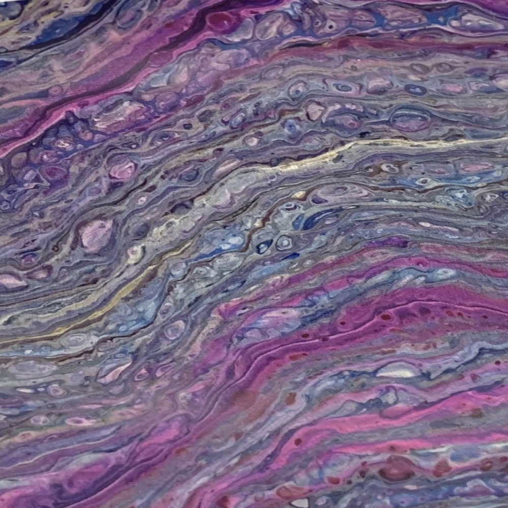 50" X 70" Lavender Blue And Ivory Abstract Polyester Woven Plush Throw Blanket