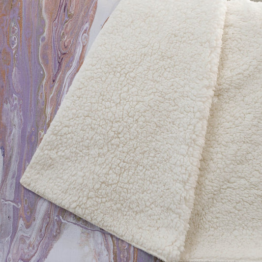 50" X 70" Lavender Pink And Ivory Abstract Plush Throw Blanket