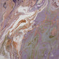 50" X 70" Lavender Pink And Ivory Abstract Polyester Woven Plush Throw Blanket
