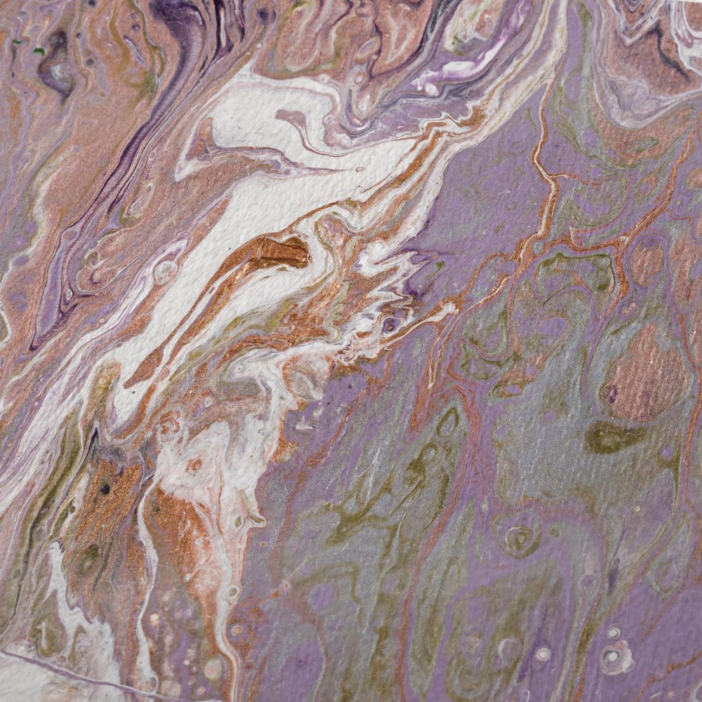 50" X 70" Lavender Pink And Ivory Abstract Plush Throw Blanket