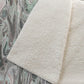 50" X 70" Mint Green And Ivory Abstract Polyester Woven Plush Throw Blanket