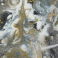 50" X 70" Gray And Ivory Abstract Polyester Woven Plush Throw Blanket