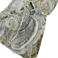 50" X 70" Ivory And Charcoal Abstract Polyester Woven Plush Throw Blanket