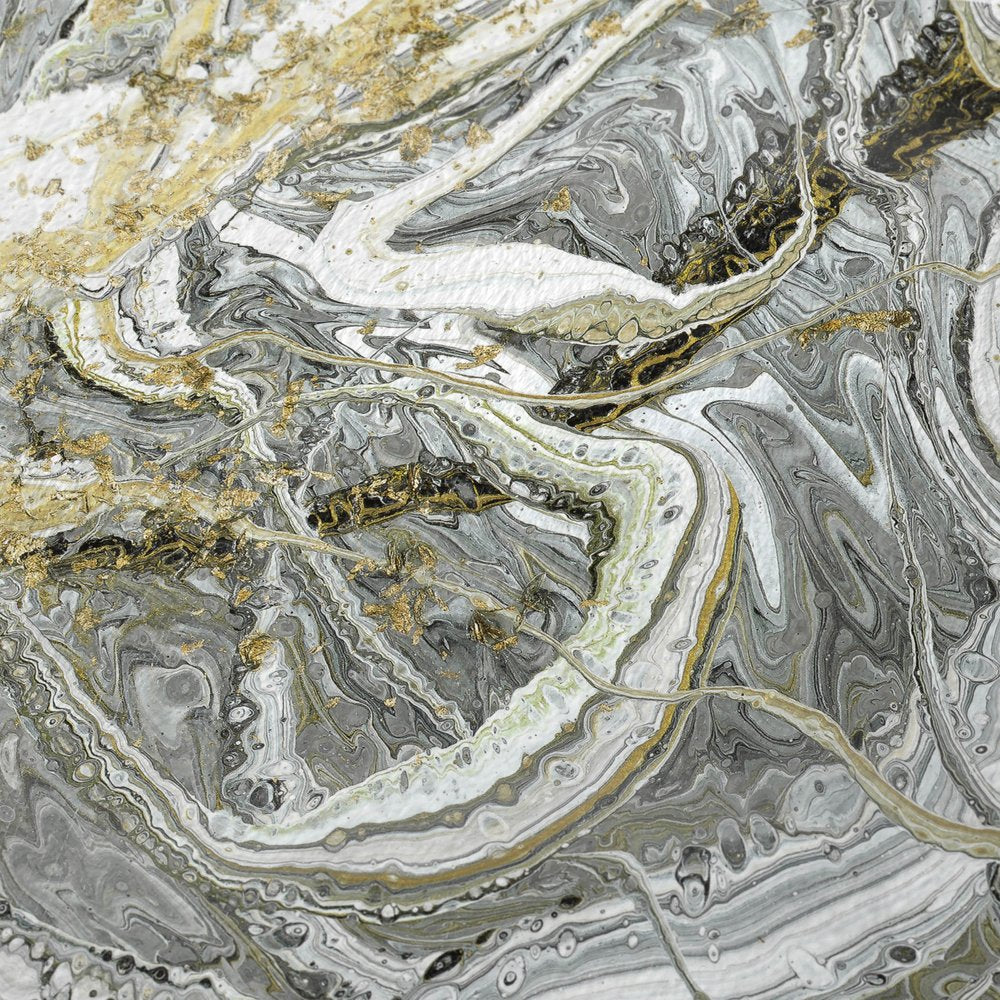 50" X 70" Ivory And Charcoal Abstract Polyester Woven Plush Throw Blanket