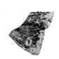 50" X 70" Ivory And Black Abstract Plush Throw Blanket