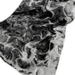 50" X 70" Ivory And Black Abstract Polyester Woven Plush Throw Blanket